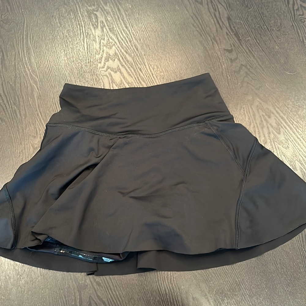 Black athletic skort